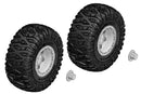 C-00250-092-C Team Corally - Tire and Rim Set - Truck - Chrome Rims - 1 Pair Team Corally
