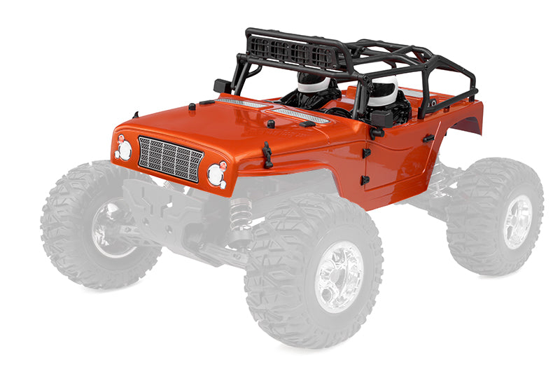 C-00257-200 Team Corally - Polycarbonate Body - MOXOO XP - Printed Orange - Cut Team Corally