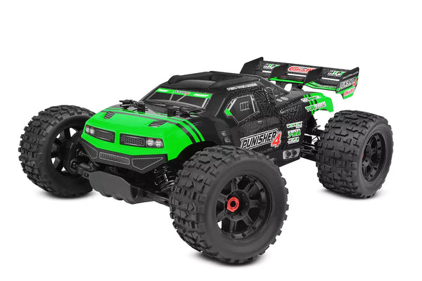 C-00292-G Punisher 10 - XL4S Monster Truck - RTR - Green TEAM CORALLY
