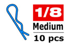 C-35115 Team Corally - Body Clips - 45° Bent - Medium - Blue - 10 pcs Team Corally