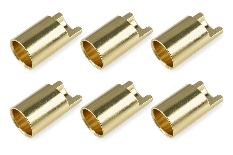 C-50164 Team Corally - Bullit Connector 6.5mm - Female - Gold Plated - Ultra Low Resistance  - 6 pcs