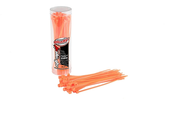 C-50503 Team Corally - Strap-it - Cable Tie Raps - Orange - 2.5x100mm - 50 pcs
