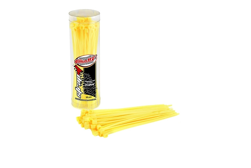 C-50505 Team Corally - Strap-it - Cable Tie Raps - Yellow - 2.5x100mm - 50 pcs
