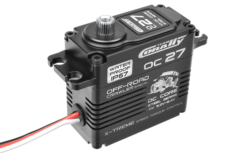 C-52015 Team Corally - OC-27 HV Digital Servo - 5-8.4V - IP-67 - Core DC Motor - Steel Gear - Ball Beared - Full Alloy Case