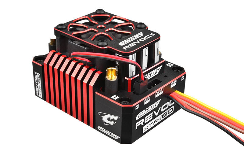 C-53010 Team Corally - Revoc II XTR 160 "Racing Factory" - Black - Red Color - 2-6S Esc For Sensored And Sensorless Motors - 160A Team Corally