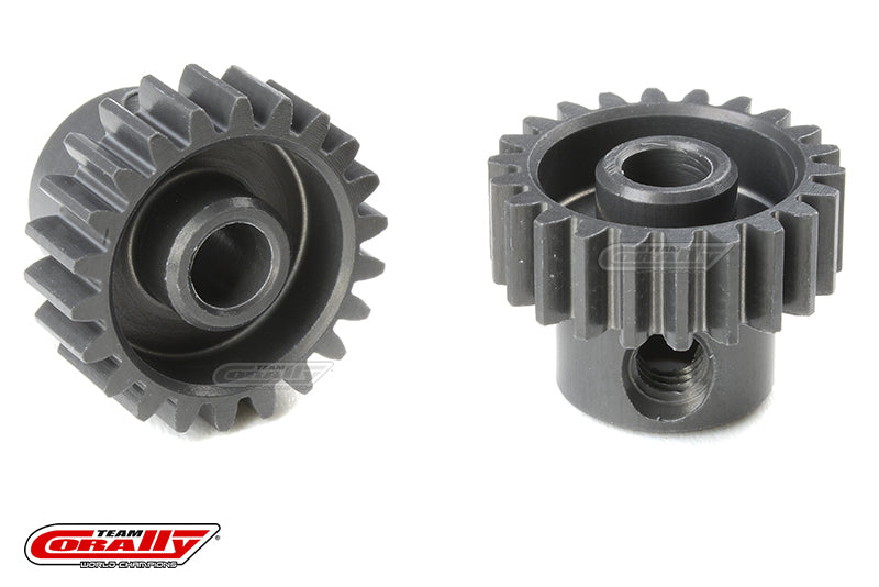 C-70421 Team Corally - 48 DP Pinion - Short - Hard Anodised AL7075 - 21 Teeth - Shaft Dia. 3.17mm Team Corally