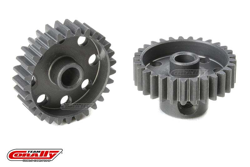 C-70429 Team Corally - 48 DP Pinion - Short - Hard Anodised AL7075 - 29 Teeth - Shaft Dia. 3.17mm Team Corally