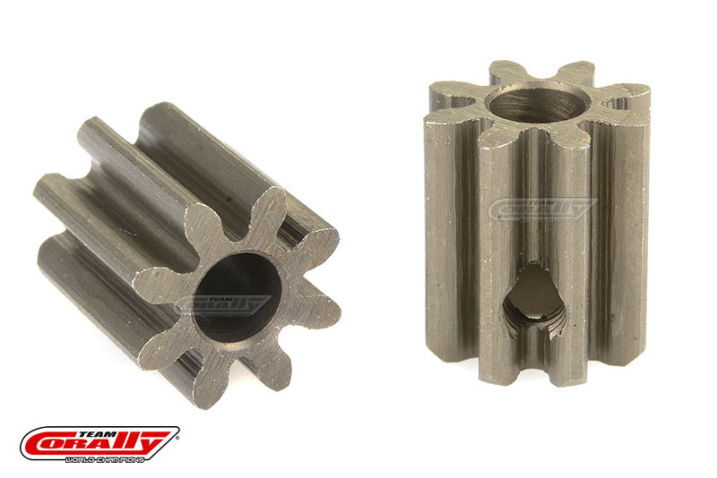 C-71508 Team Corally - 32 DP Pinion - Short - Hardened Steel - 8 Teeth - Shaft Dia. 3.17mm Team Corally