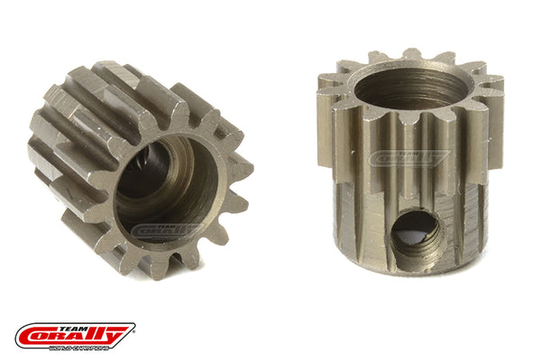 C-71614 Team Corally - M0.6 Pinion - Short - Hardened Steel - 14 Teeth - Shaft Dia. 3.17mm