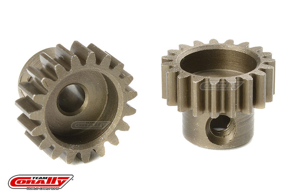 C-71619 Team Corally - M0.6 Pinion - Short - Hardened Steel - 19 Teeth - Shaft Dia. 3.17mm