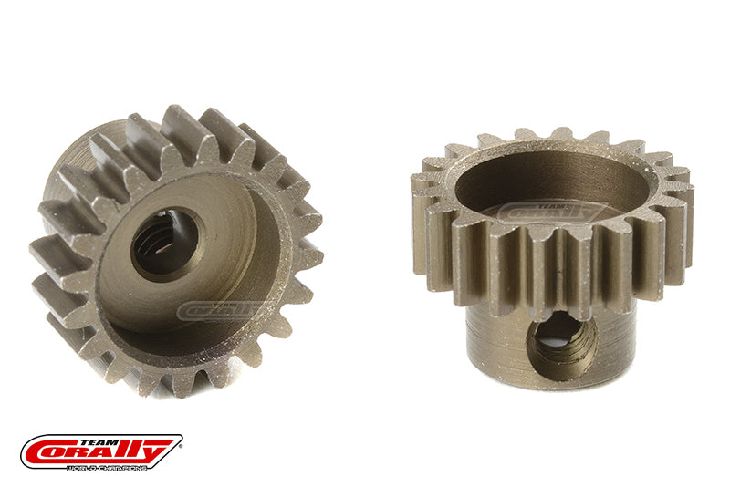 C-71620 Team Corally - M0.6 Pinion - Short - Hardened Steel - 20 Teeth - Shaft Dia. 3.17mm