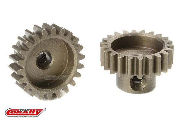 C-71622 Team Corally - M0.6 Pinion - Short - Hardened Steel - 22 Teeth - Shaft Dia. 3.17mm