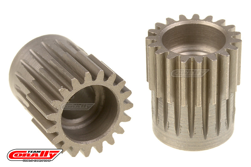 C-72419 Team Corally - 48 DP Pinion  Short  Hardened Steel  19 Teeth  - ¸5mm Team Corally