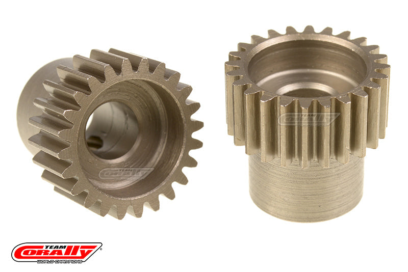C-72424 Team Corally - 48 DP Pinion  Short  Hardened Steel  24 Teeth  - ¸5mm Team Corally