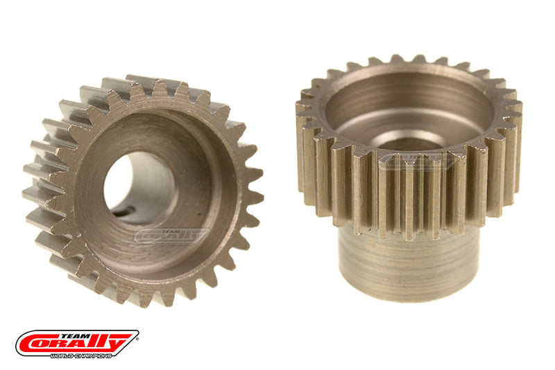 C-72427 Team Corally - 48 DP Pinion  Short  Hardened Steel  27 Teeth  - ¸5mm Team Corally
