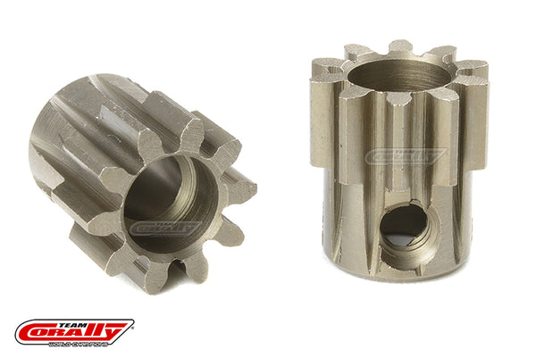 C-72710 Team Corally - M1.0 Pinion - Short - Hardened Steel - 10 Teeth - Shaft Dia. 5mm