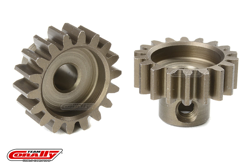 C-72718 Team Corally - M1.0 Pinion - Short - Hardened Steel - 18 Teeth - Shaft Dia. 5mm Team Corally