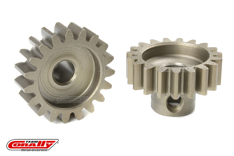 C-72719 Team Corally - M1.0 Pinion - Short - Hardened Steel - 19 Teeth - Shaft Dia. 5mm Team Corally