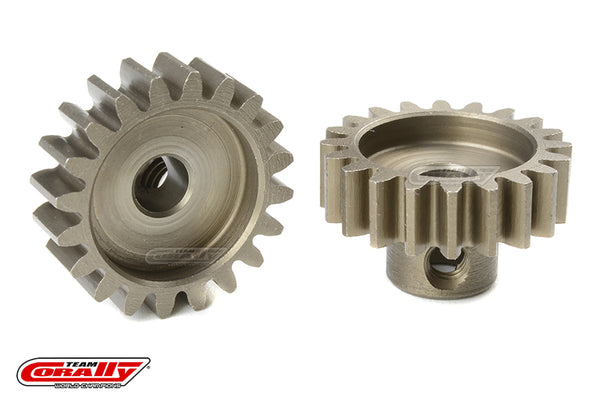 C-72720 Team Corally - M1.0 Pinion - Short - Hardened Steel - 20 Teeth - Shaft Dia. 5mm