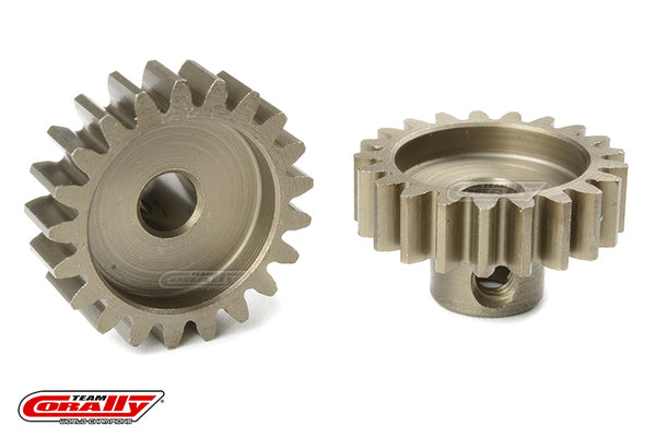 C-72721 Team Corally - M1.0 Pinion - Short - Hardened Steel - 21 Teeth - Shaft Dia. 5mm