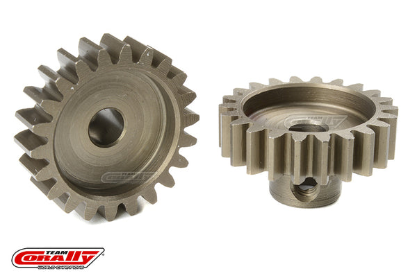 C-72722 Team Corally - M1.0 Pinion - Short - Hardened Steel - 22 Teeth - Shaft Dia. 5mm