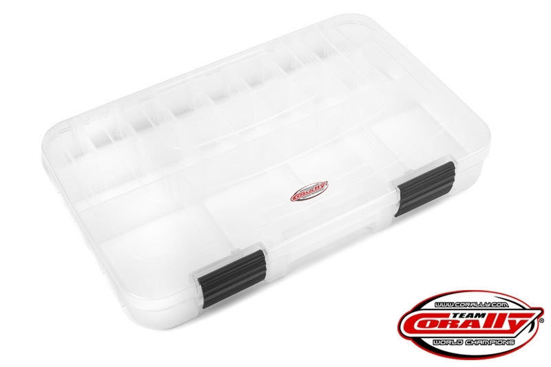 C-90255 Team Corally - Assortment Box - Large - 3-21 Adjustable Compartments - 364x248x50mm Team Corally