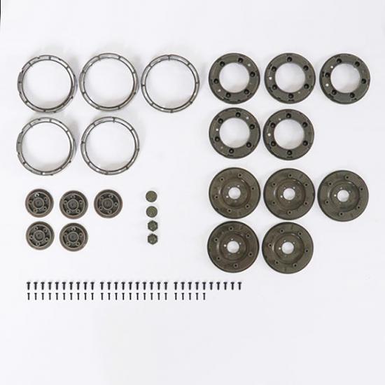 C1146 1:12 1941 WILLYS MB WHEELS SET Roc Hobby