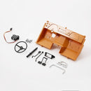 1:10 11035 STEERING WHEEL AND NSTRUMENT PANEL SET (YELLOW) FMS