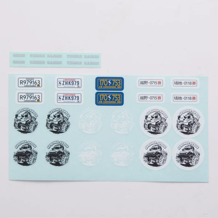 C3038 12401 Car Decal sheet