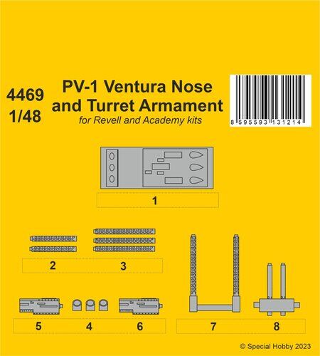 CMK 1/48 PV-1 Ventura Nose and Turret Armament