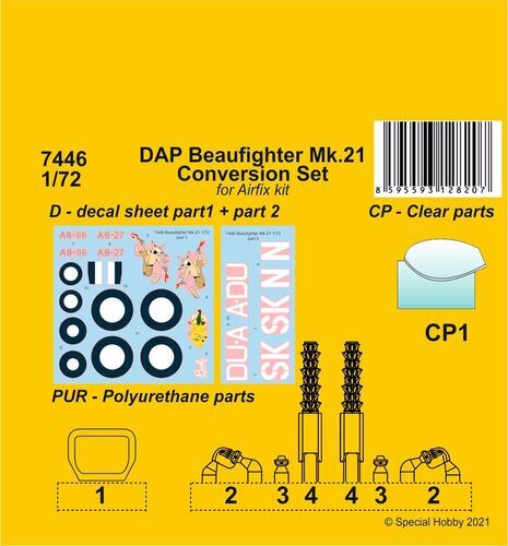 CMK 1/72 DAP Beaufighter Mk.21 Conversion Set