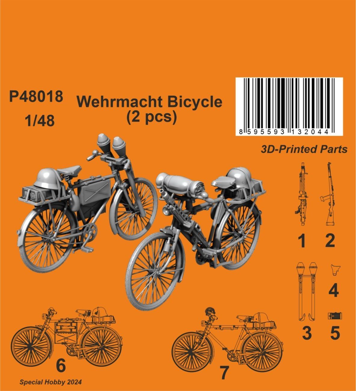 CMK 1/48 Wehrmacht Bicycle (2 pcs)