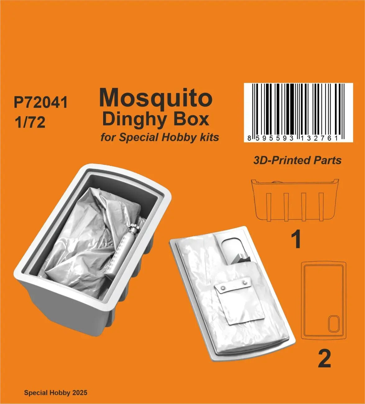 CMK 1/72 Mosquito Dinghy Box for Special Hobby kits