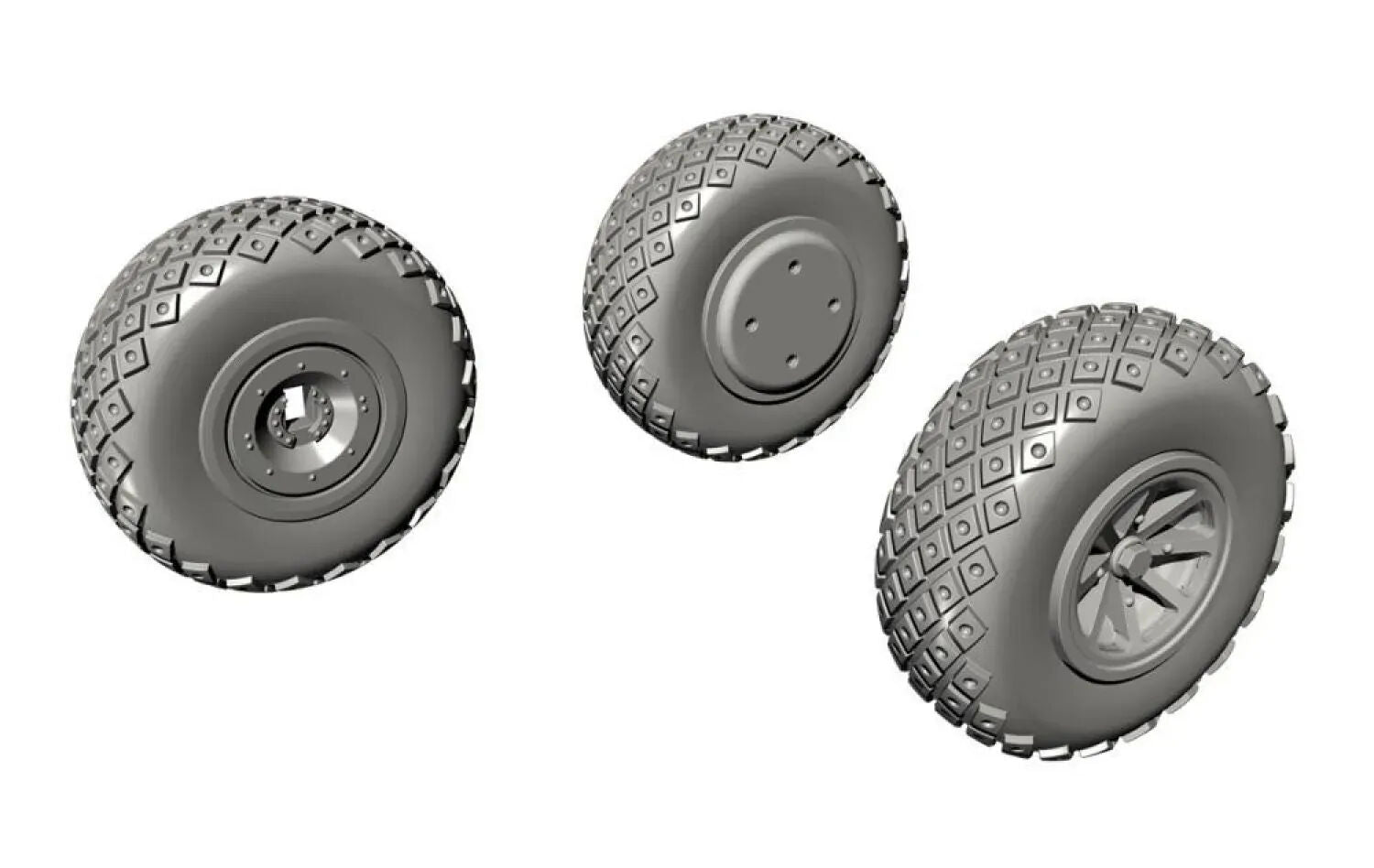 CMK 1/72 P-40 Wheels €“ Diamond and Hole Tread for Special Hobby