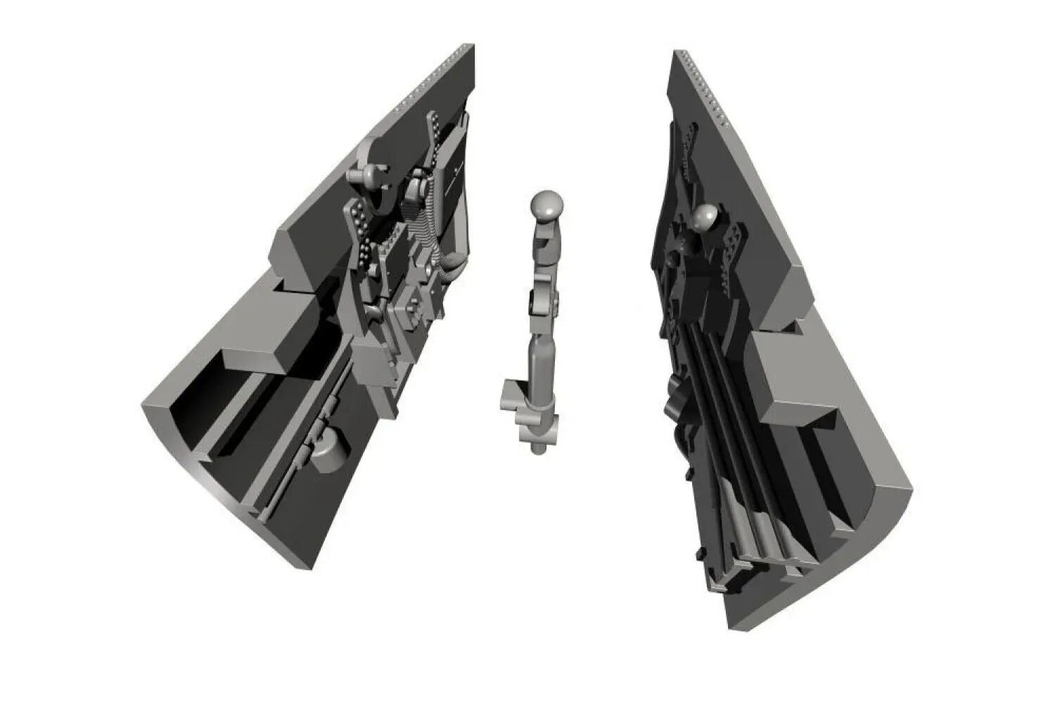 CMK 1/72 P-40 Cockpit Sidewalls and Control Column for Special Hobby