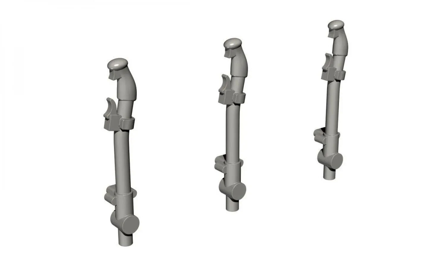 CMK 1/72 P-40E-N Control Columns (3 pcs.), for Special Hobby, Academy, Hasegawa, Sword, AZ