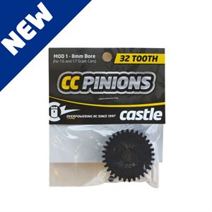 CSE010006532 Castle Creations 32T Mod1 Pinion suit 8mm Shaft, 010-0065-32