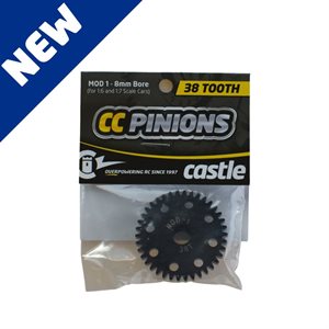 CSE010006535 Castle Creations 38T Mod1 Pinion suit 8mm Shaft, 010-0065-35 Castle Creations