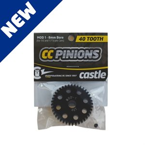 CSE010006536 Castle Creations 40T Mod1 Pinion suit 8mm Shaft, 010-0065-36