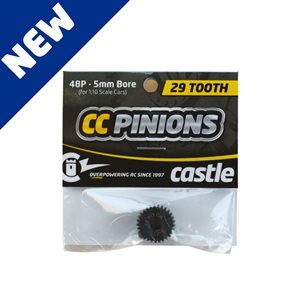 CSE010006548 Castle Creations 29T 48 Pitch Pinion suit 5mm Shaft, 010-0065-48