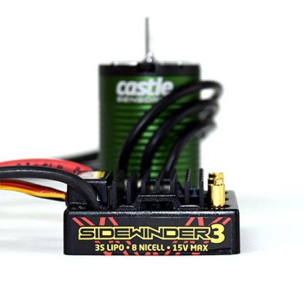 CSE010011505 Castle Creations SV3 Brushless ESC, 1406-4600kv Sensored Motor Combo