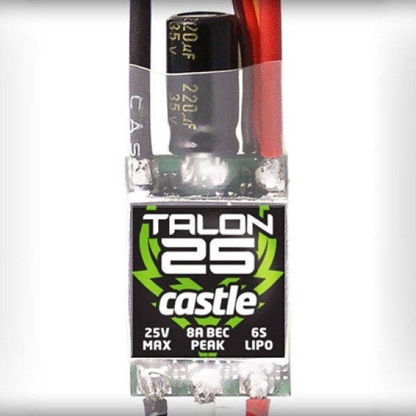 CSE010012800 Castle Creations Talon 25A Brushless ESC, 010-0128-00 Castle Creations