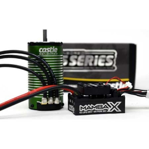 CSE010015505 Castle Creations Mamba X Brushless ESC with 2200kv 1515 Sensored Motor, 010-0155-05