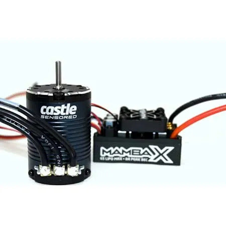 CSE010015511 Castle Creations Mamba X Brushless ESC with 1406-3800kv Motor Crawler Combo, 010-0155-11