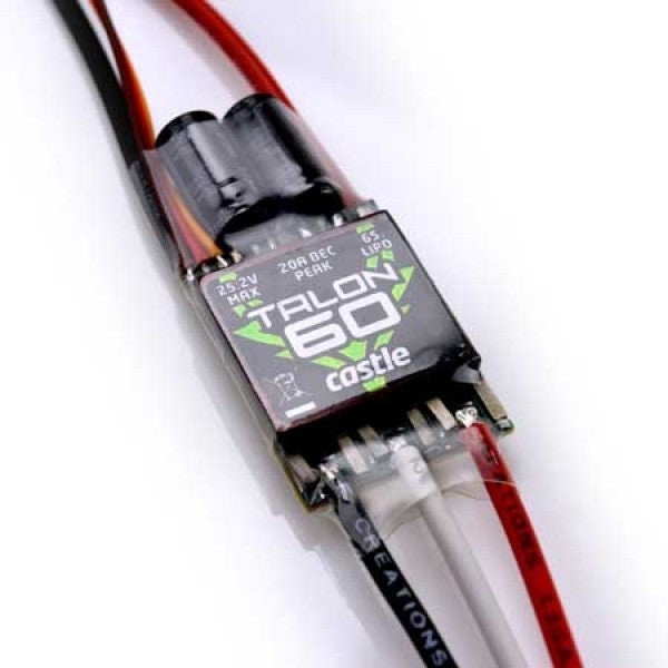 CSE010016300 Castle Creations Talon 60A ESC with Heavy Duty BEC, 010-0163-00 Castle Creations
