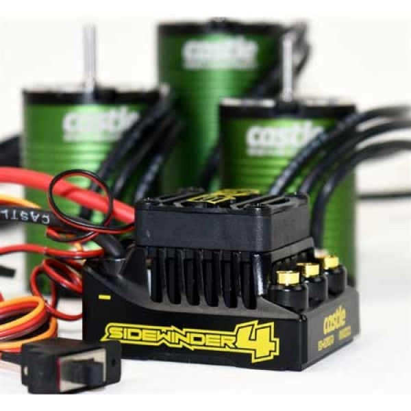 CSE010016407 Castle Creations Sidewinder 4 Brushless ESC with 1415-2400kv Sensored Motor, 010-0164-07
