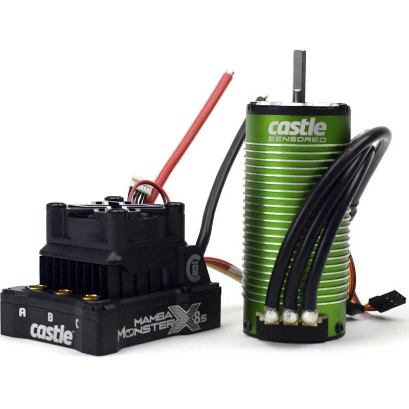 CSE010016504 Castle Creations Monster X 8S Brushless ESC and 1520 Sensored Motor, 010-0165-04