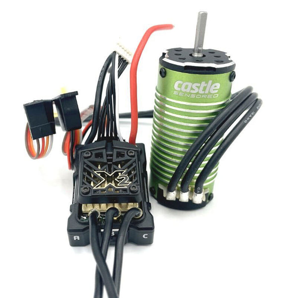 CSE010017107 Castle Creations Mamba Micro X2 2-4S Waterproof Sensored 4.0mm ESC with 1007-8450kv Motor, 010-0171-07