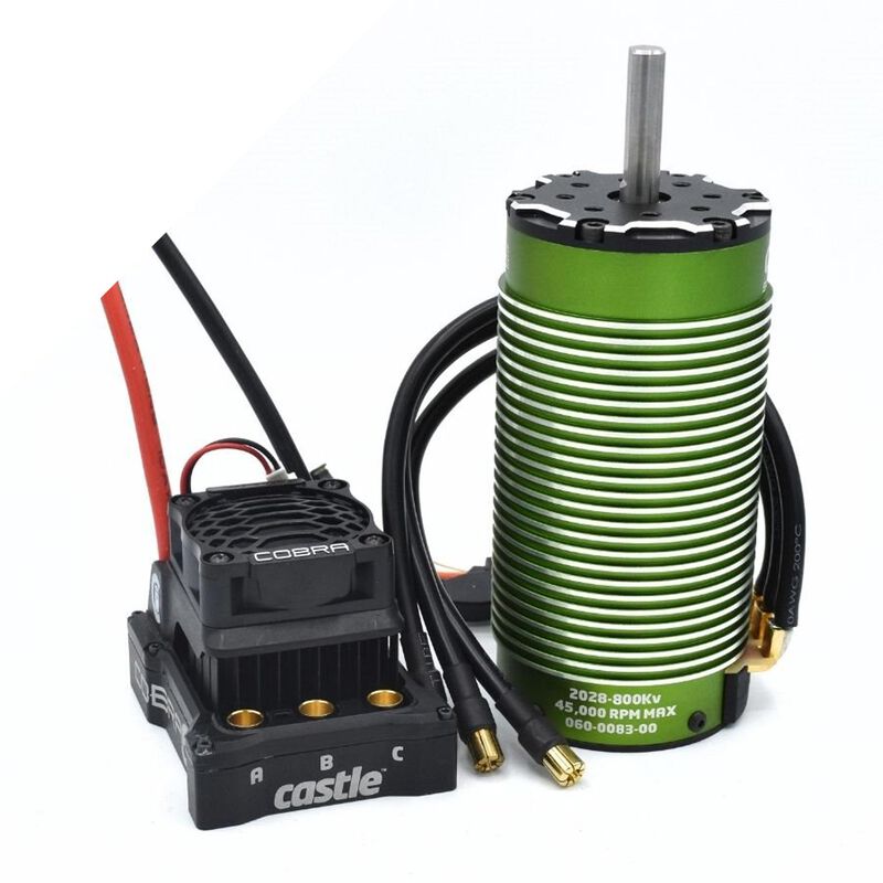 Castle Creations Cobra 6 1/6 8S ESC with 2028-800KV Sensored Motor Combo - CSE010018401