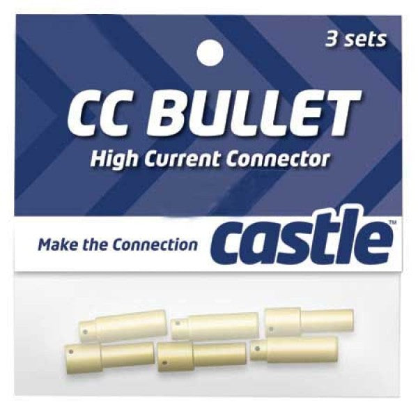 CSECCBUL43 Castle Creations High Current Bullet Connector Set, 4mm, CC-BULLET-4